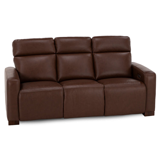 Acadia Leather Power Headrest Zero Gravity Reclining Sofa